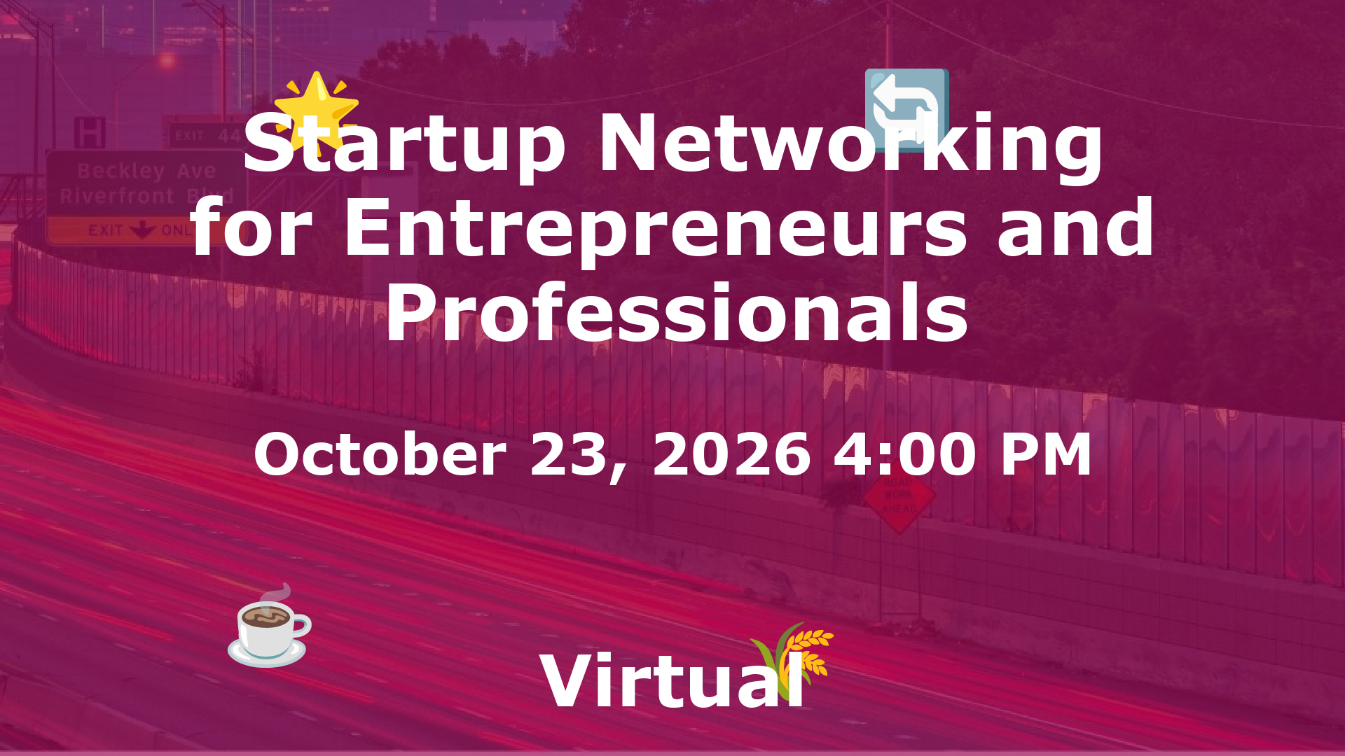 Startup Networking for Entrepreneurs and Professionals event image